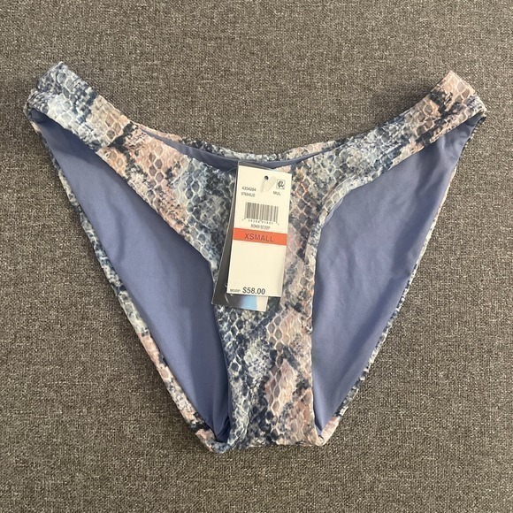 Isabella Rose Vienna Blue Multi Bondi ‎ Scoop Bottoms Size X-Small - Picture 1 of 5